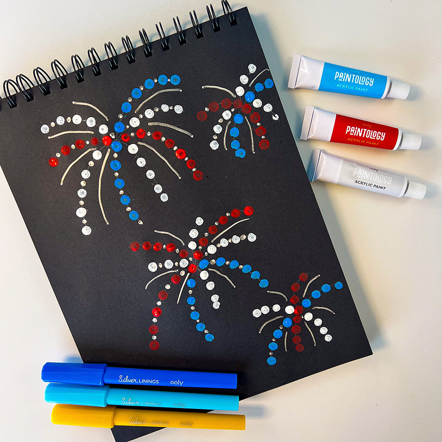 Easy DIY Dot-Painting Fireworks: A Fun Fourth of July Craft