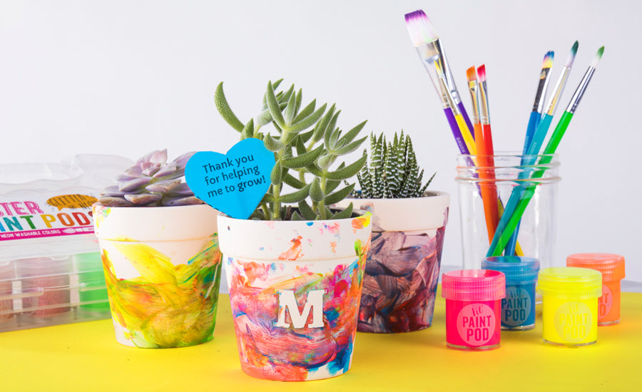 How to Make Decorative Flower Pots for a Mother's Day Craft