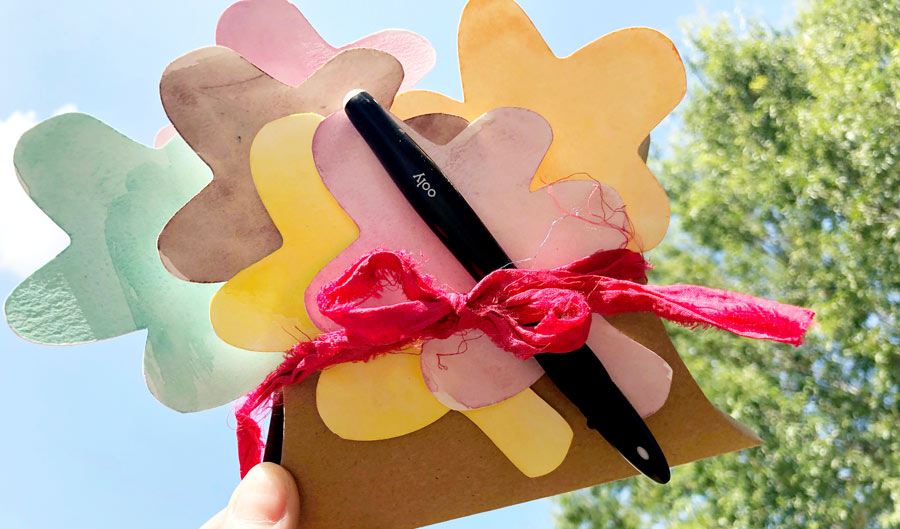 ooly watercolor gratitude leaves