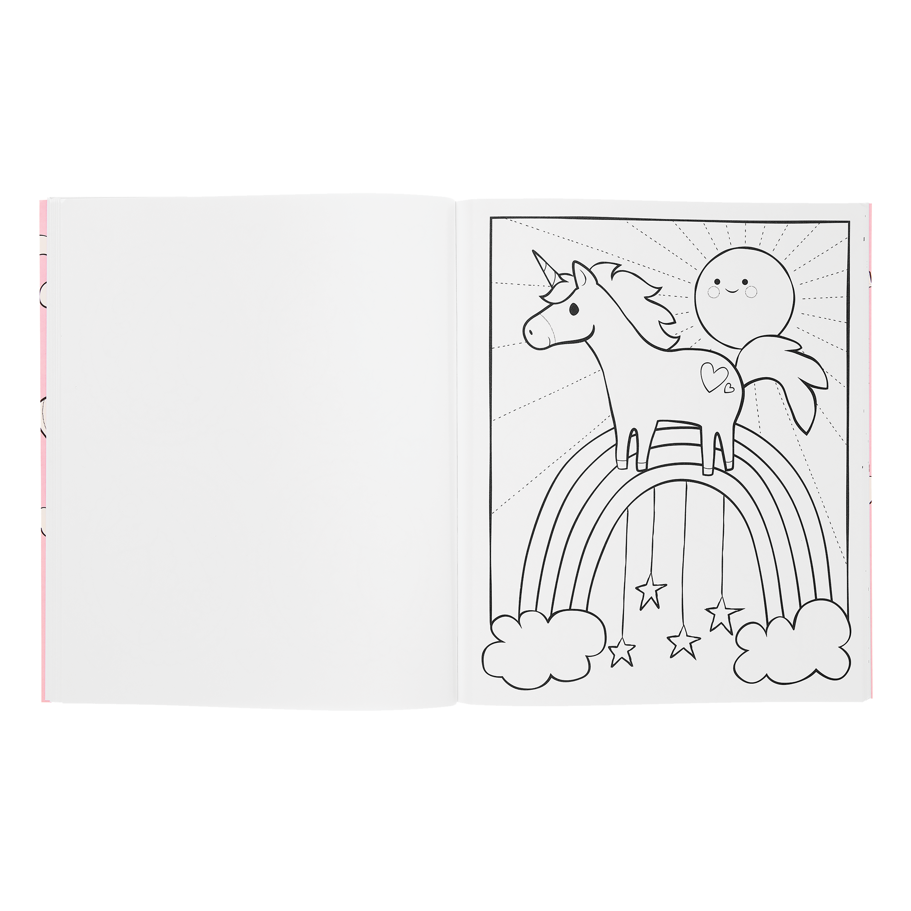 Opened and uncolored OOLY Enchanted UnicornsColor In Book