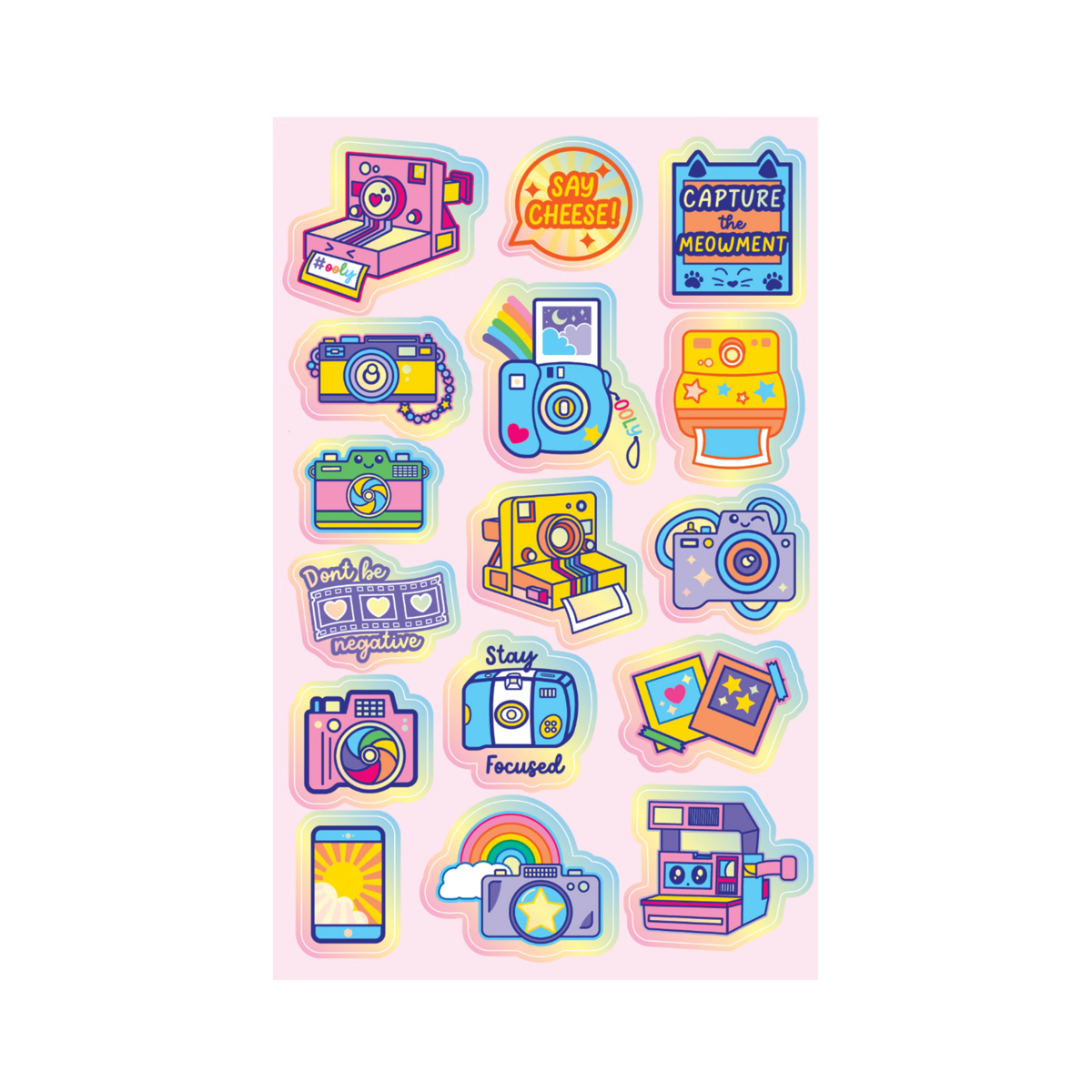 Stickiville Cute Cameras sticker sheet out of packaging