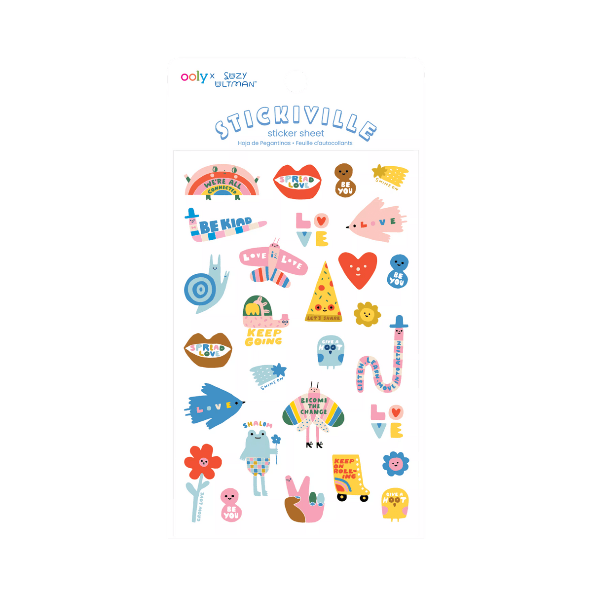 Stickiville Mini Mantras sticker sheet in packaging