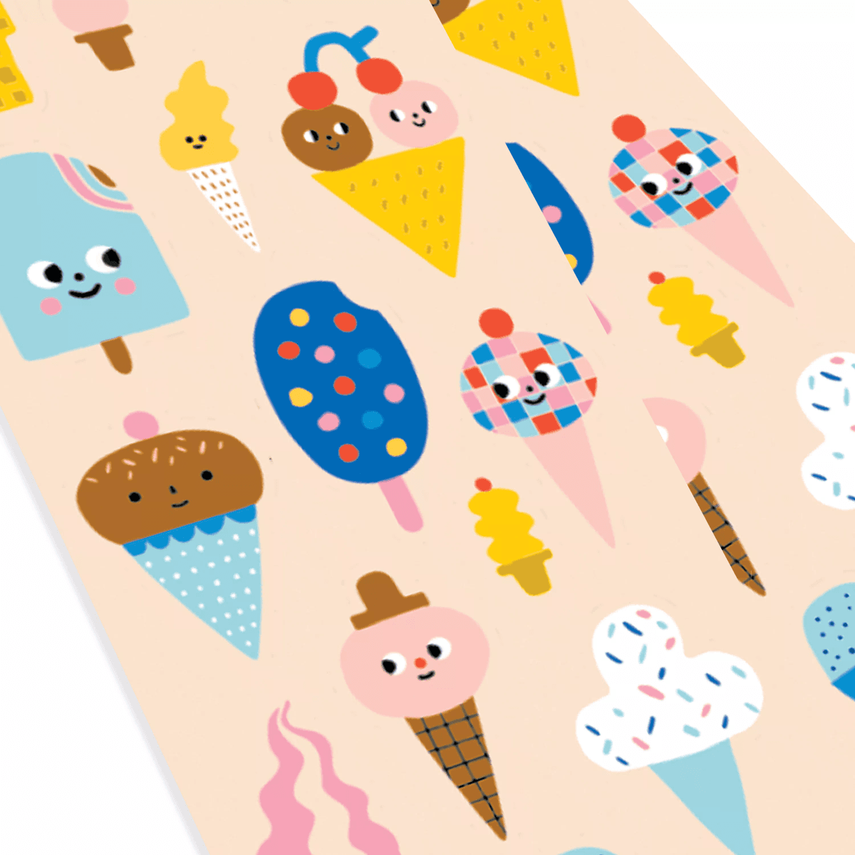 Stickiville Ice Cream sticker sheets close up