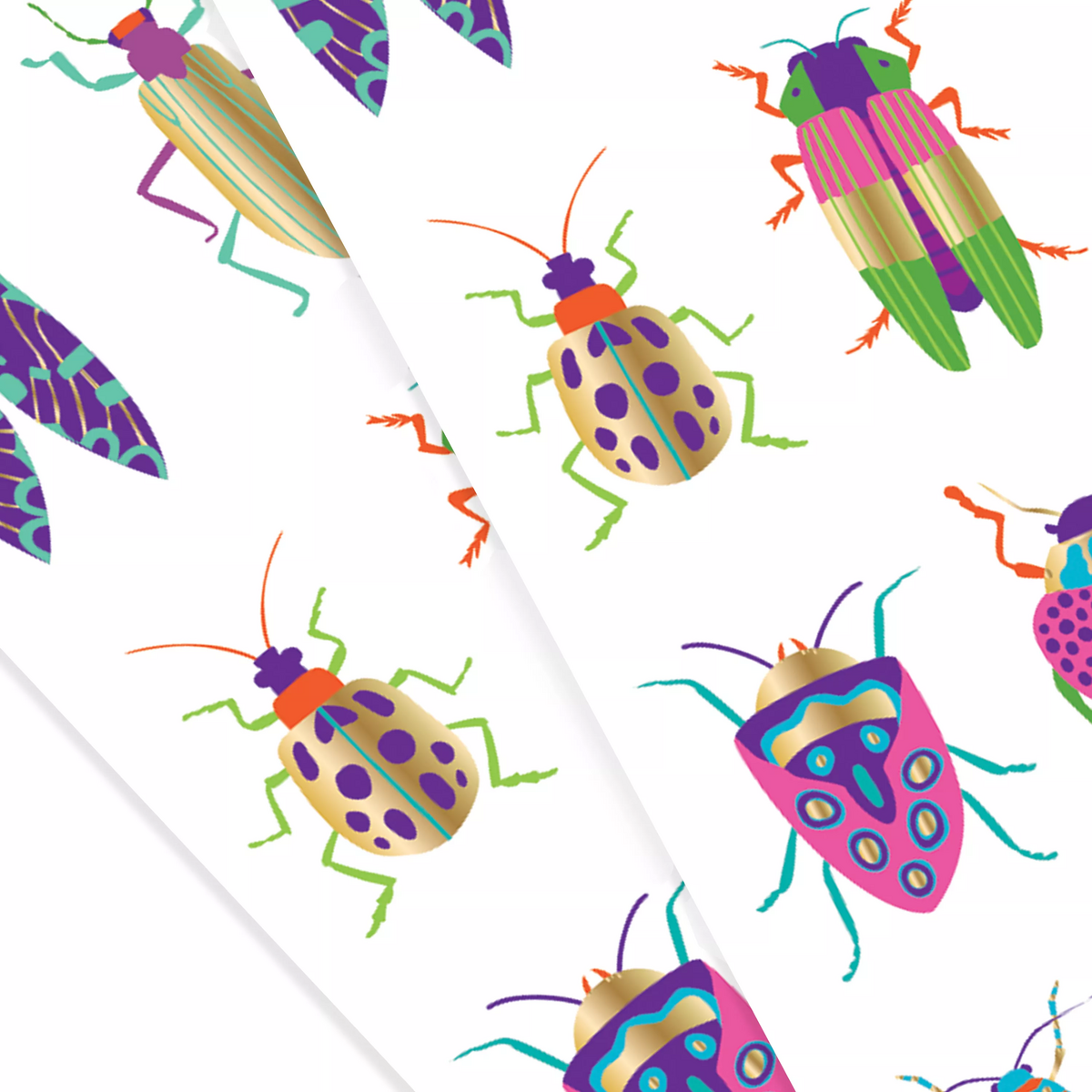 Close up of Stickiville Fancy Bugs Stickers