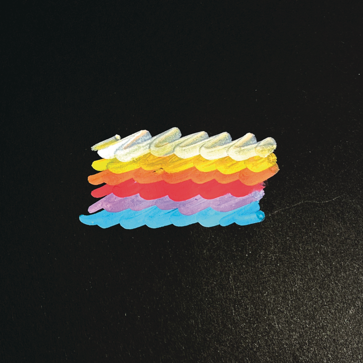 Vivid Pop! Water Based paint markers swatch on black paper