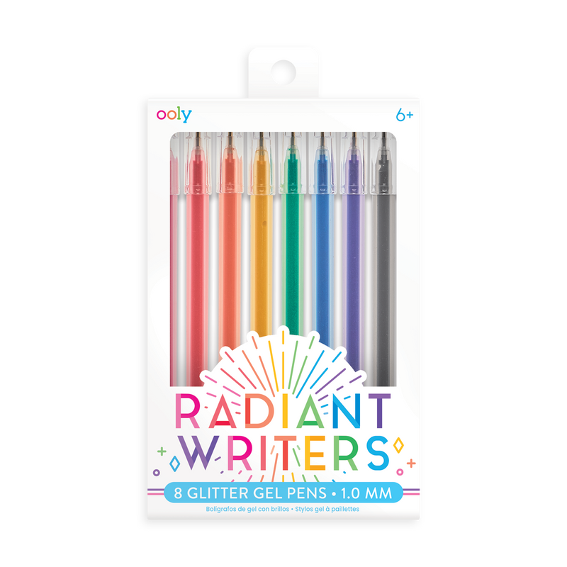 Radiant Writers Glitter Gel Pens – Bundle of 12 Sets