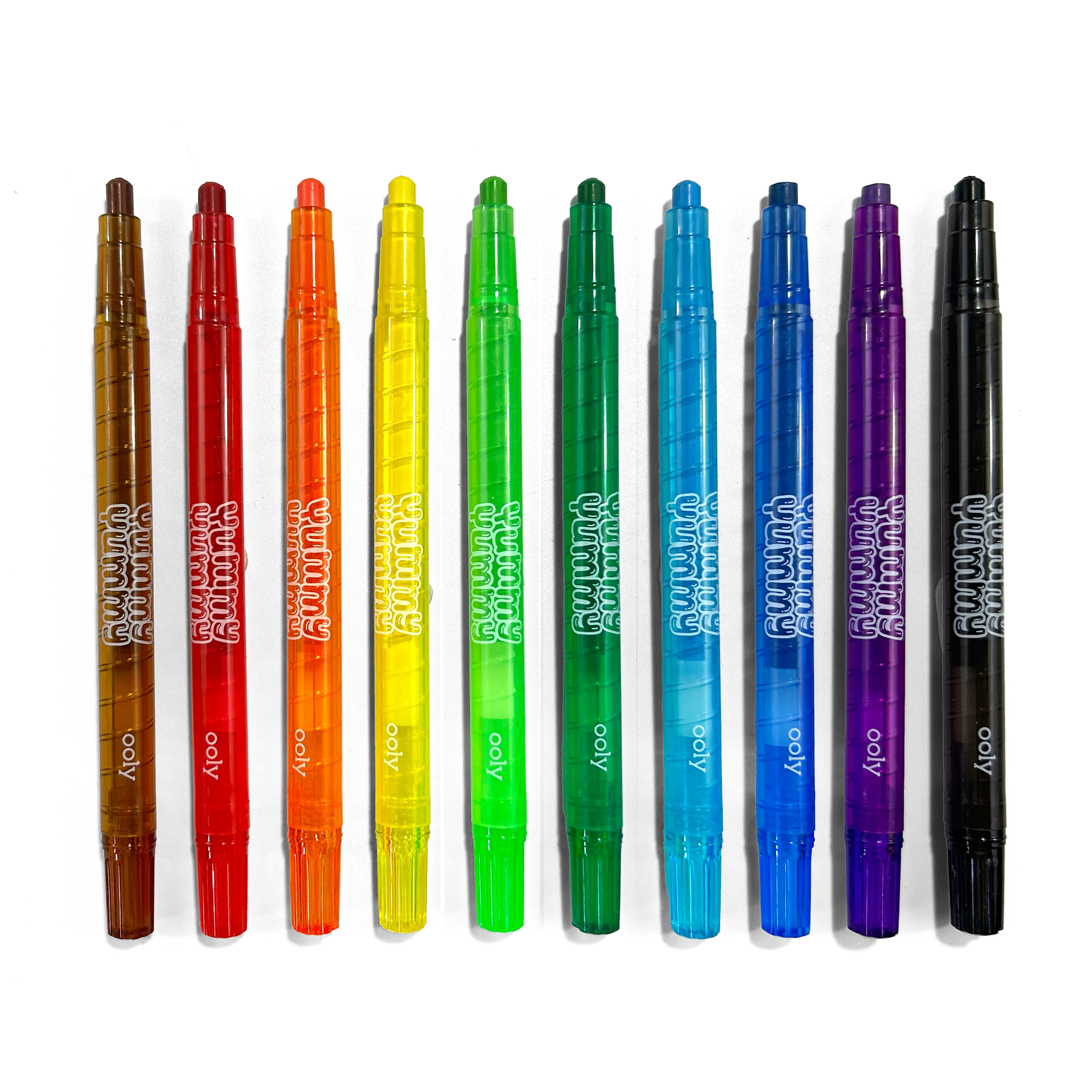 OOLY Yummy Yummy Scented Twist Up Crayons Set of 10 row