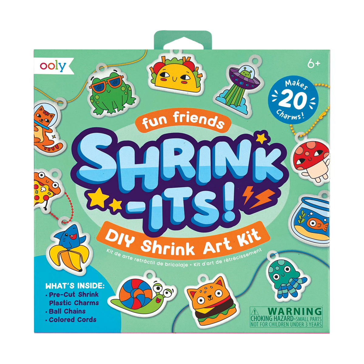 Shrink-its! DIY Shrink Art Kit - Fun Friends front of packaging