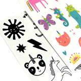 Unicorn Party Mini Tattoo Palooza Temporary Tattoos close up
