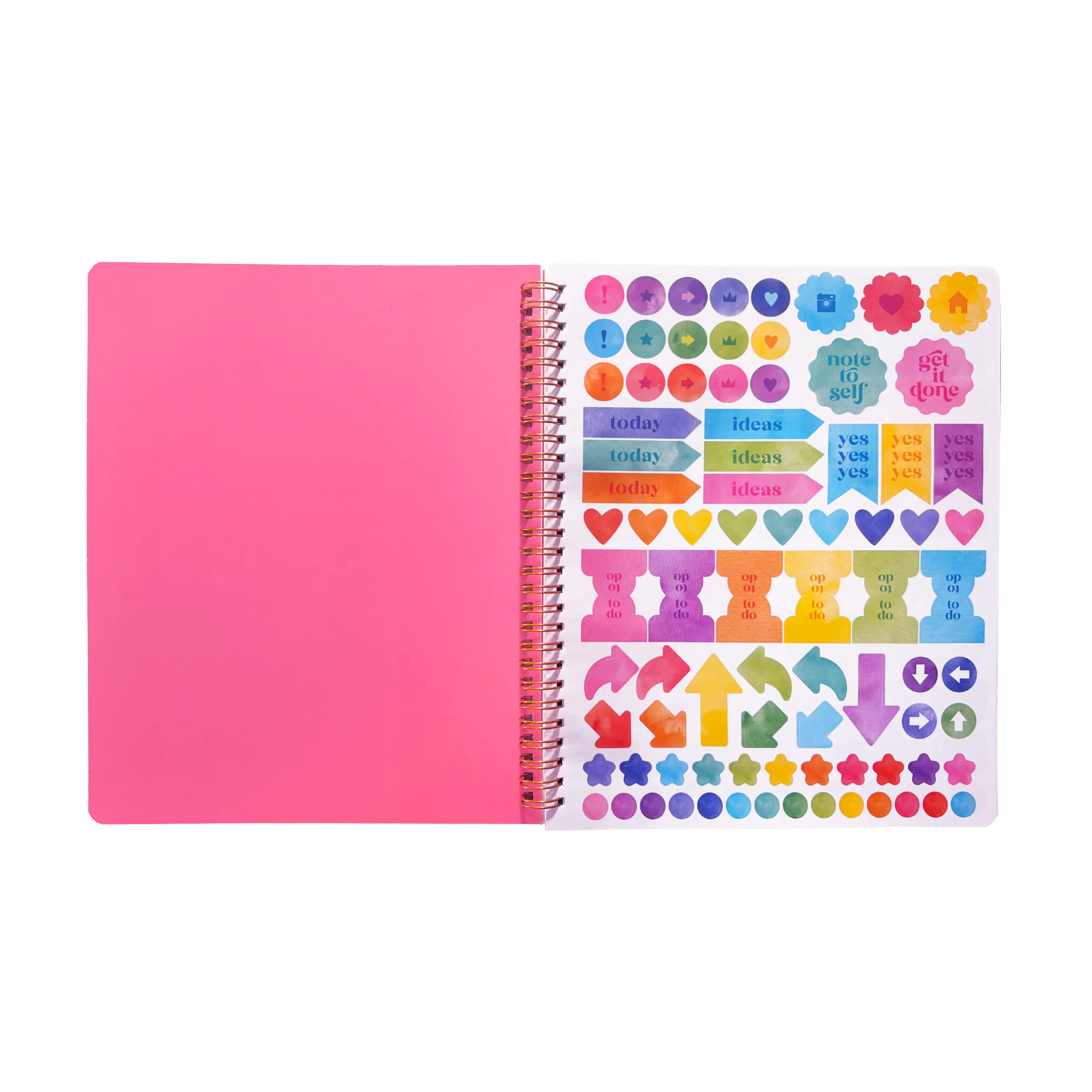 Artful Notes Reverse Coloring Notebook - Geoscape