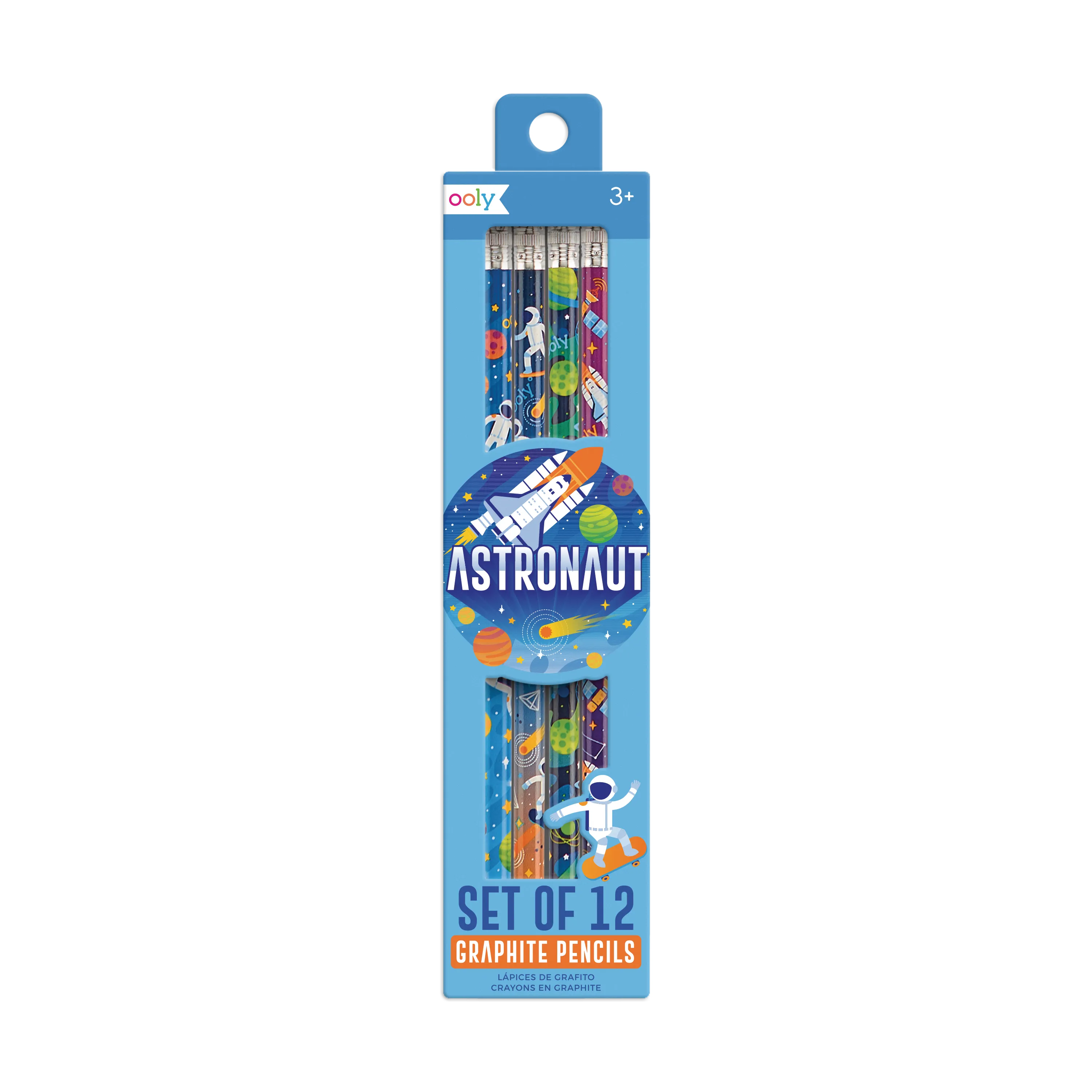 OOLY Astronaut graphite pencils in packaging