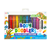Front of packaging of the OOLY Body Doodlers - Face & Body Crayons