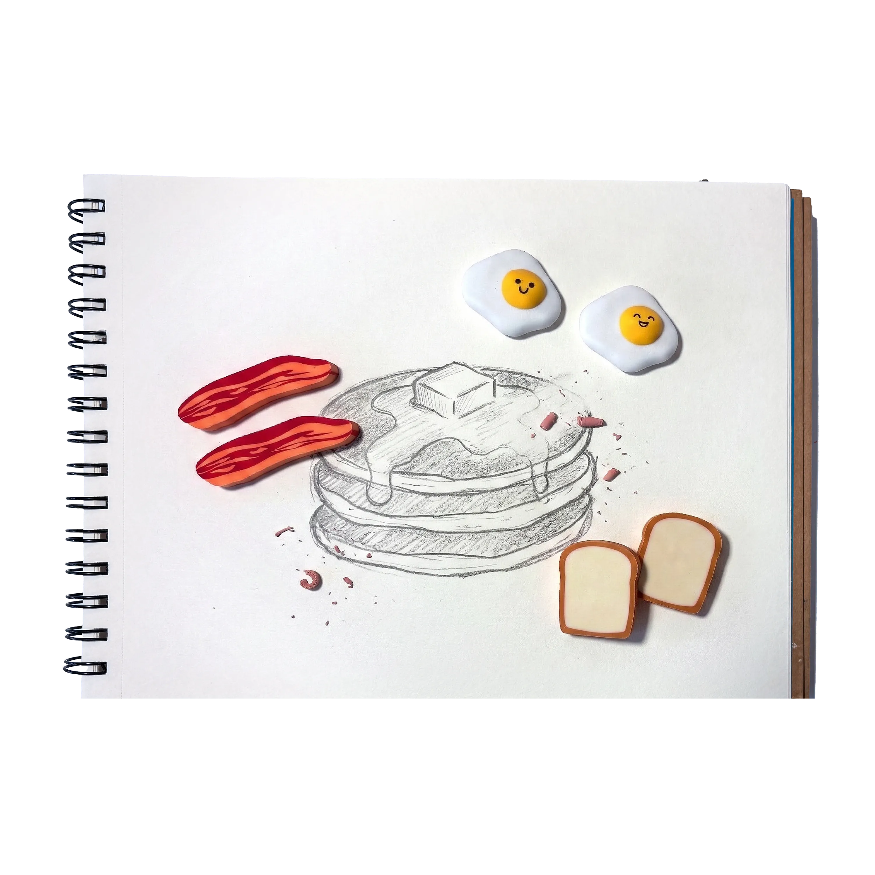 Brunch Bunch Erasers - Set of 6