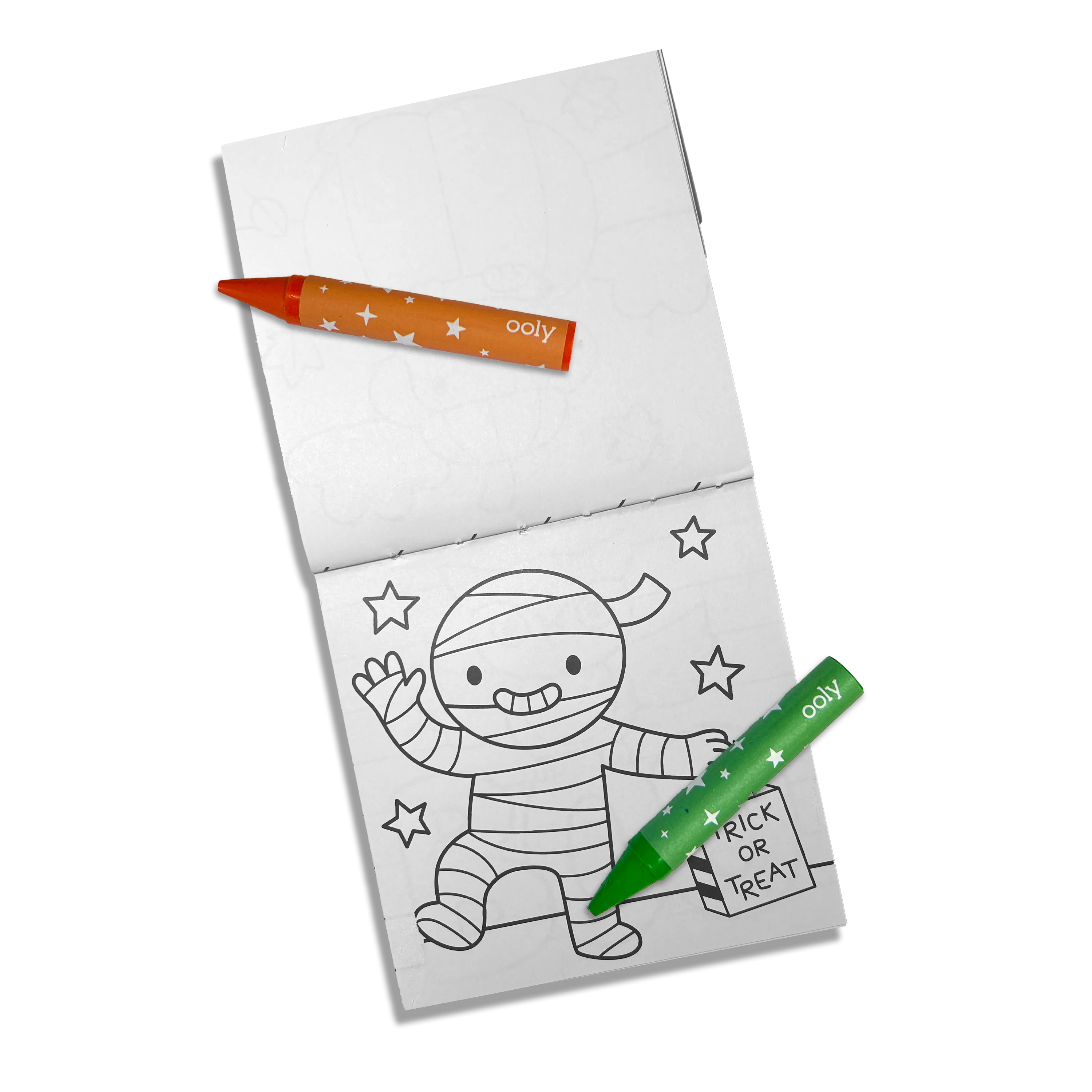 Carry-Along! Coloring Book and Crayon Set - Happy Haunts - Set of 9 Crayons
