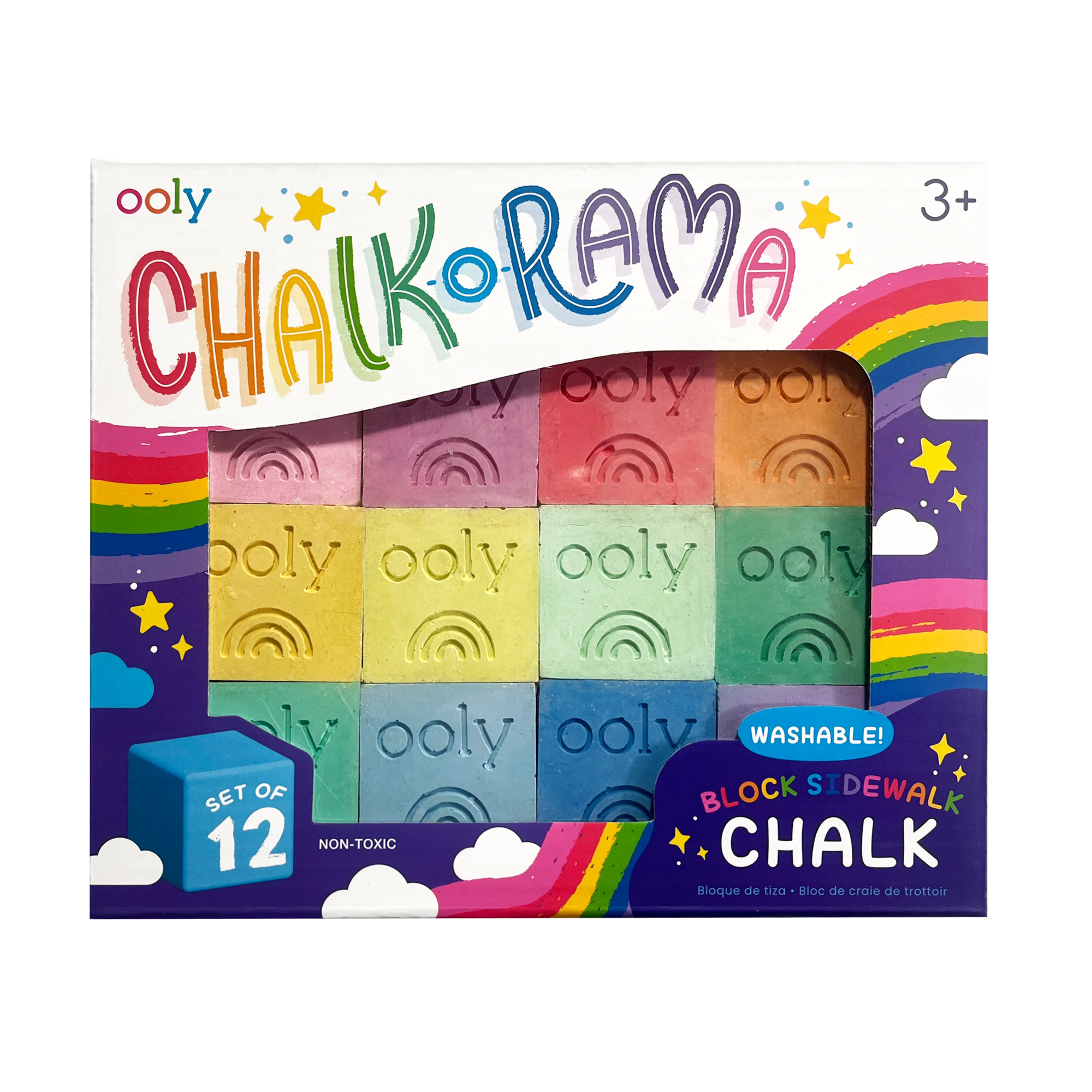 OOLY Chalk-O-Rama Block Sidewalk Chalk front of packaging