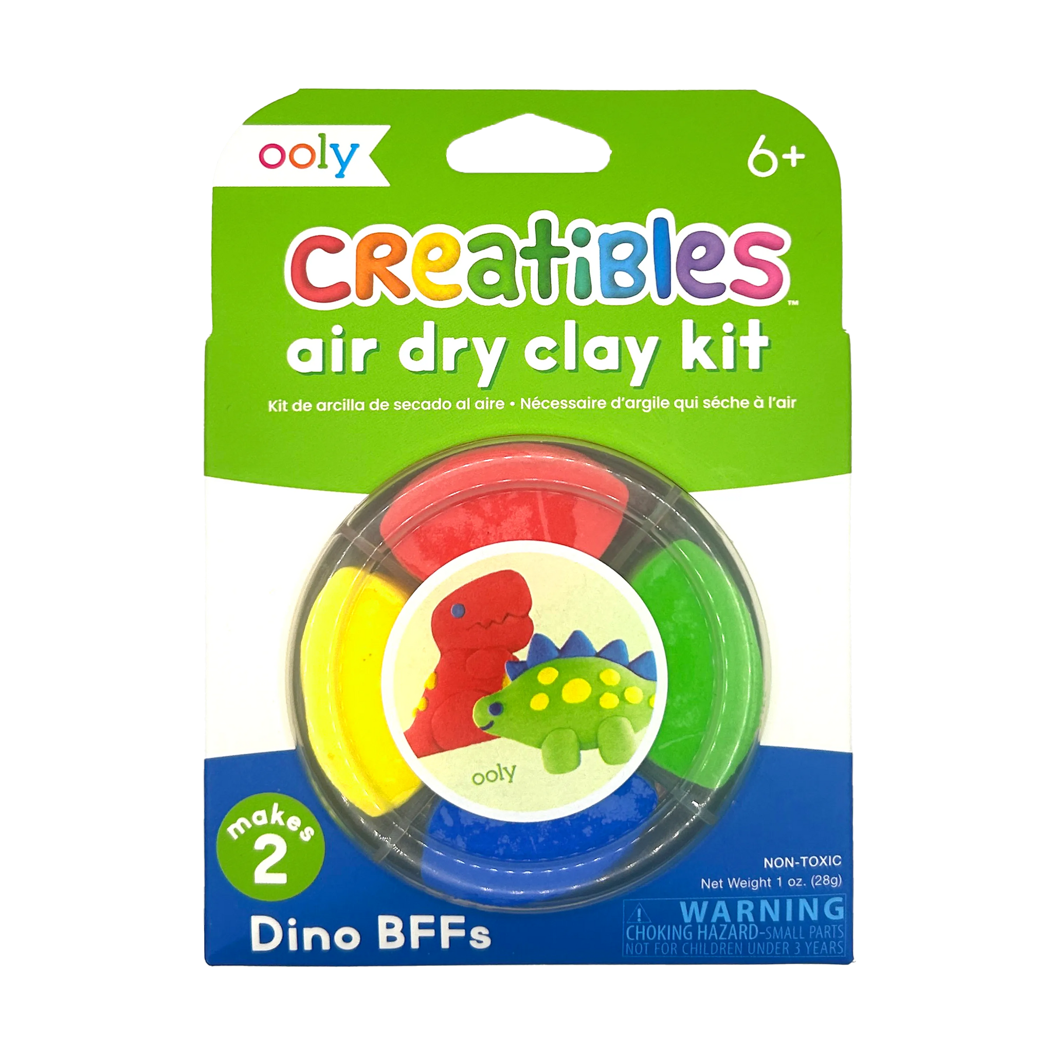 Creatibles Mini Air Dry Clay Kit - Dino BFFs - OOLY