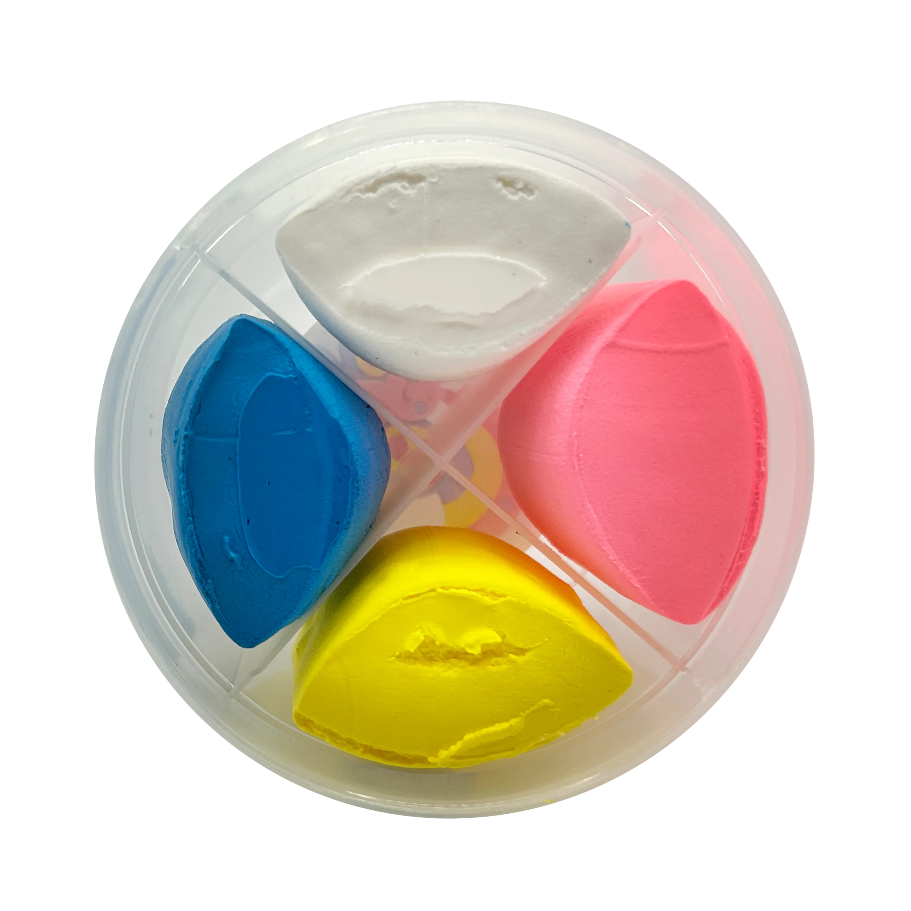 Opened tub of OOLY Creatibles Mini Air Dry Clay Kit - Rainbow BFFs