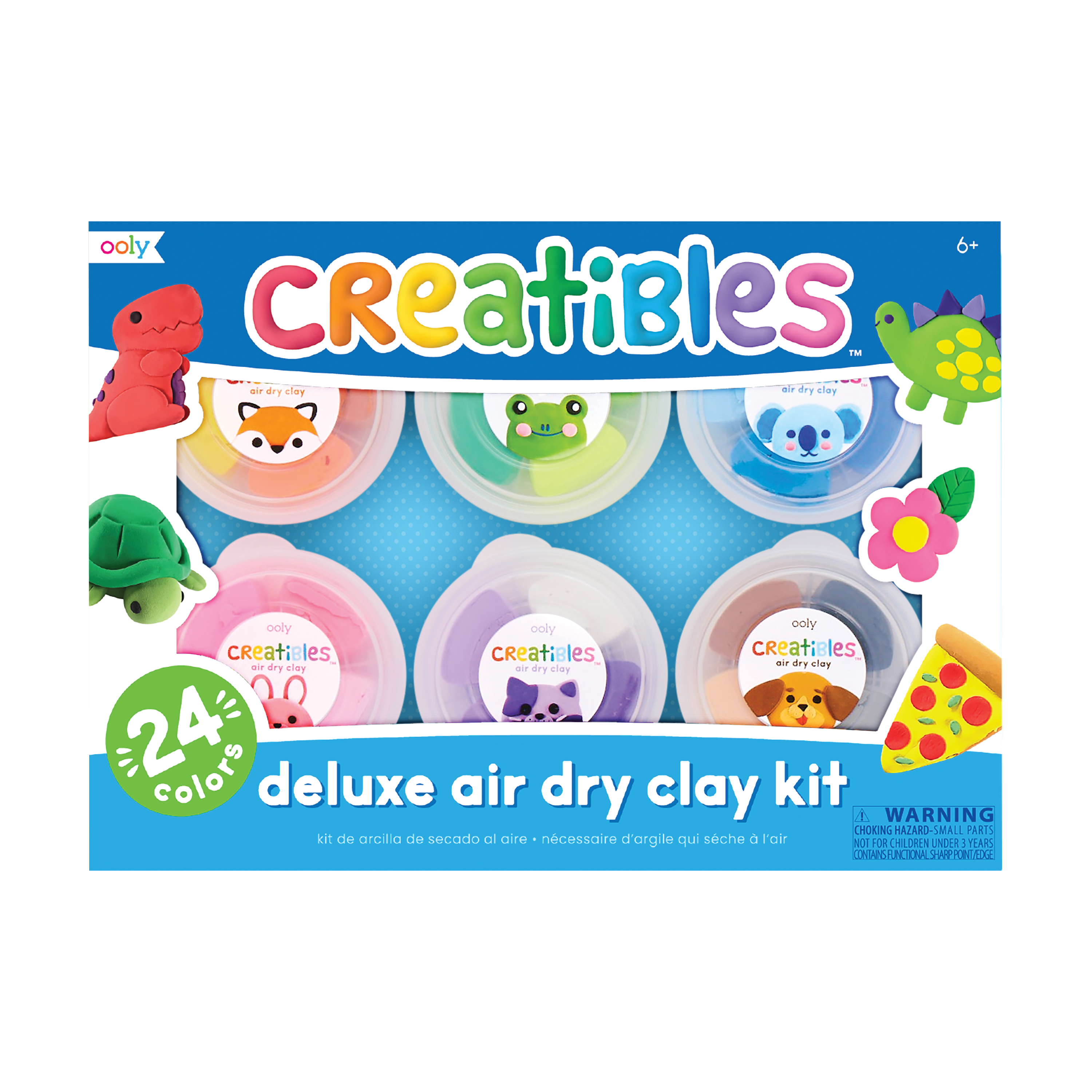OOLY Creatibles Deluxe Air Dry Clay Kit front of packaging