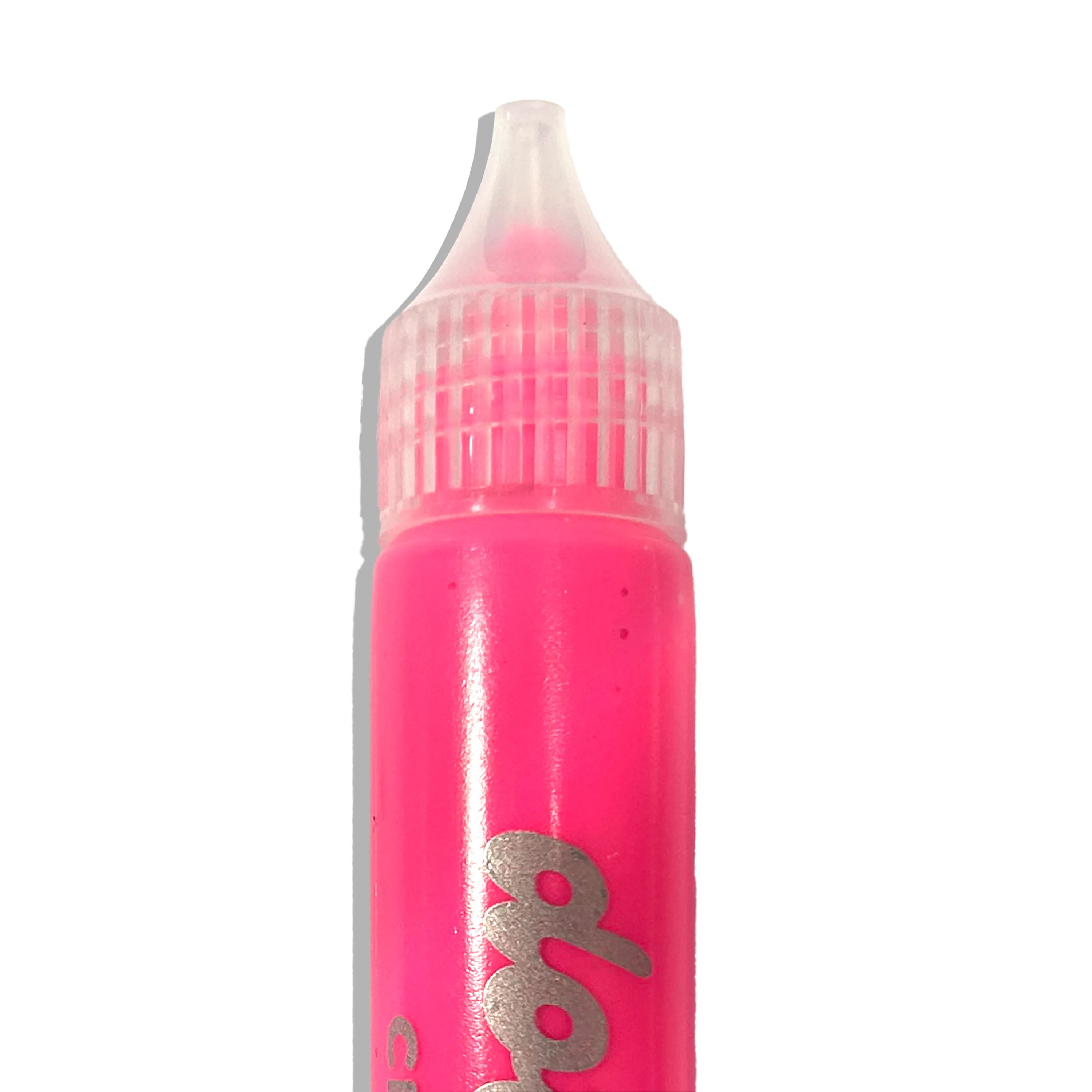 Capped pink paint stick from OOLY Dot-a-Lot 3D Dimensional Craft Paint - Brights on a white background
