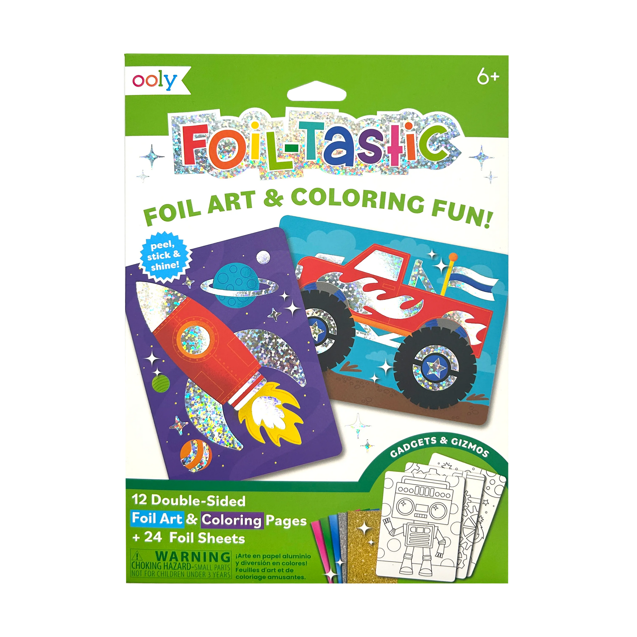 Foil-tastic Foil Art & Coloring Set - Gadgets & Gizmos - OOLY