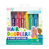 OOLY Hair Doodlers Hair Crayons - Set of 6 front of packaging