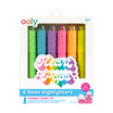 Front of packaging of OOLY Heart Pops Neon Highlighters on a white background