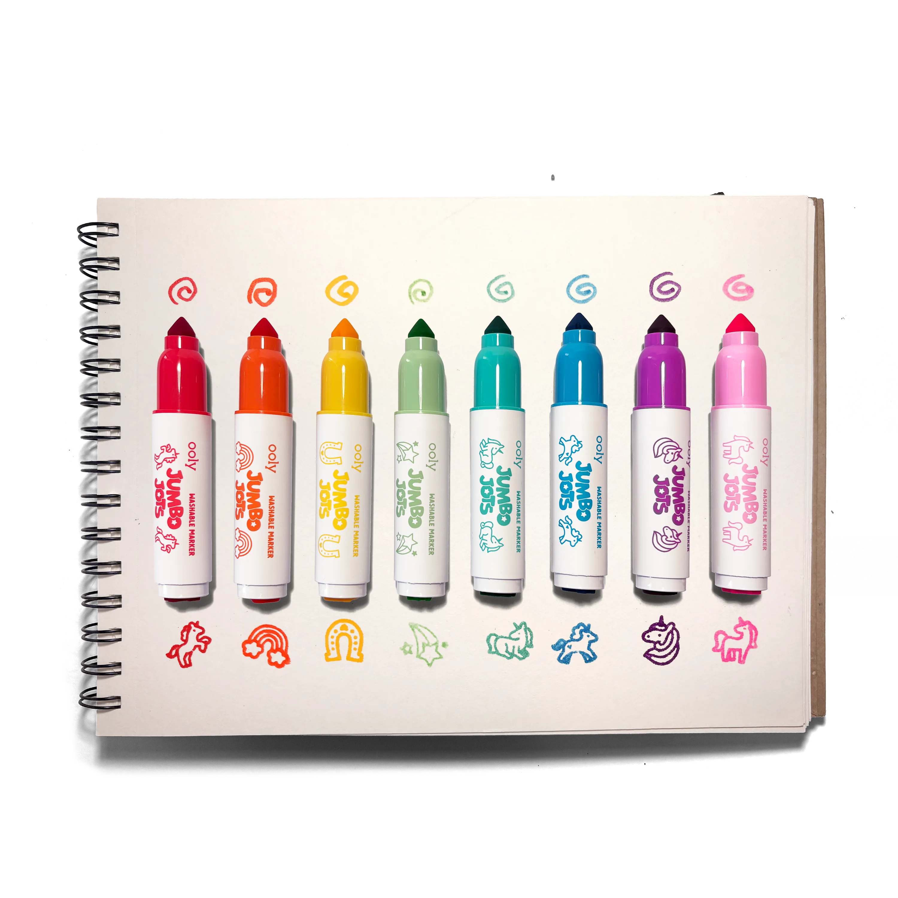 Jumbo Jots Dual Tip Stamp Markers - Unicorn - Set of 8