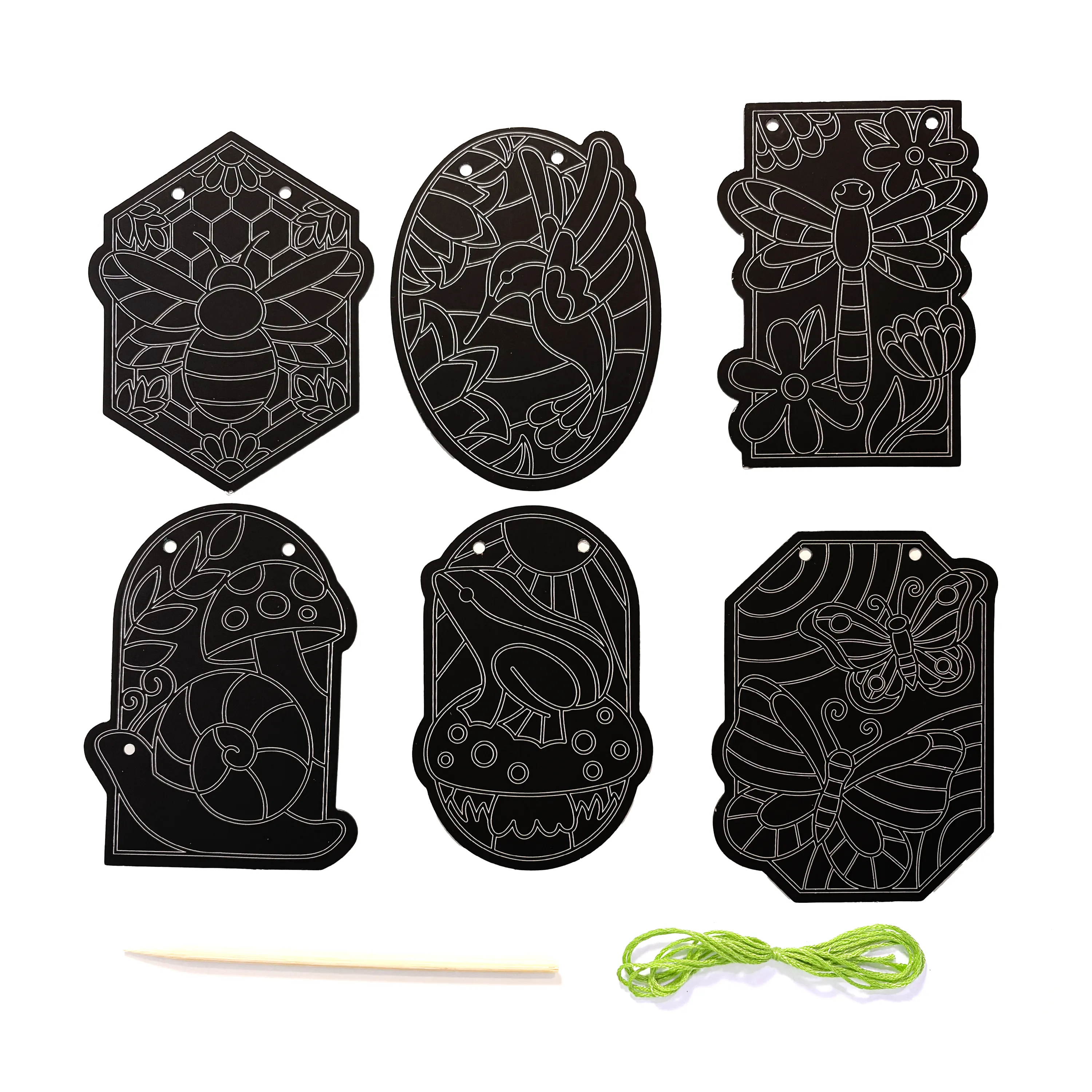Scratch & Scribble Window Banner Kit - Garden