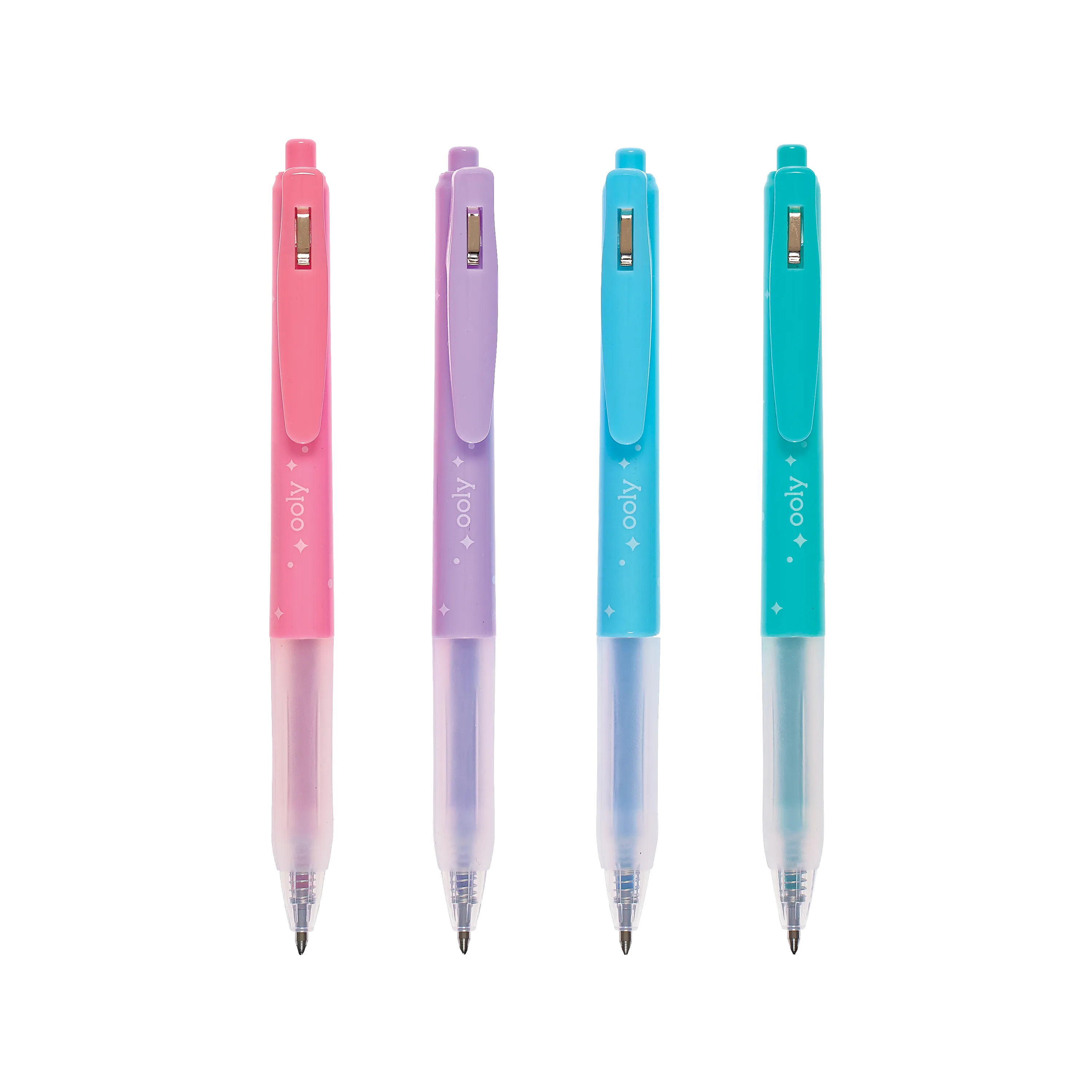 OOLY Oh My Glitter! Retractable Gel Pens set of 4 out of packaging