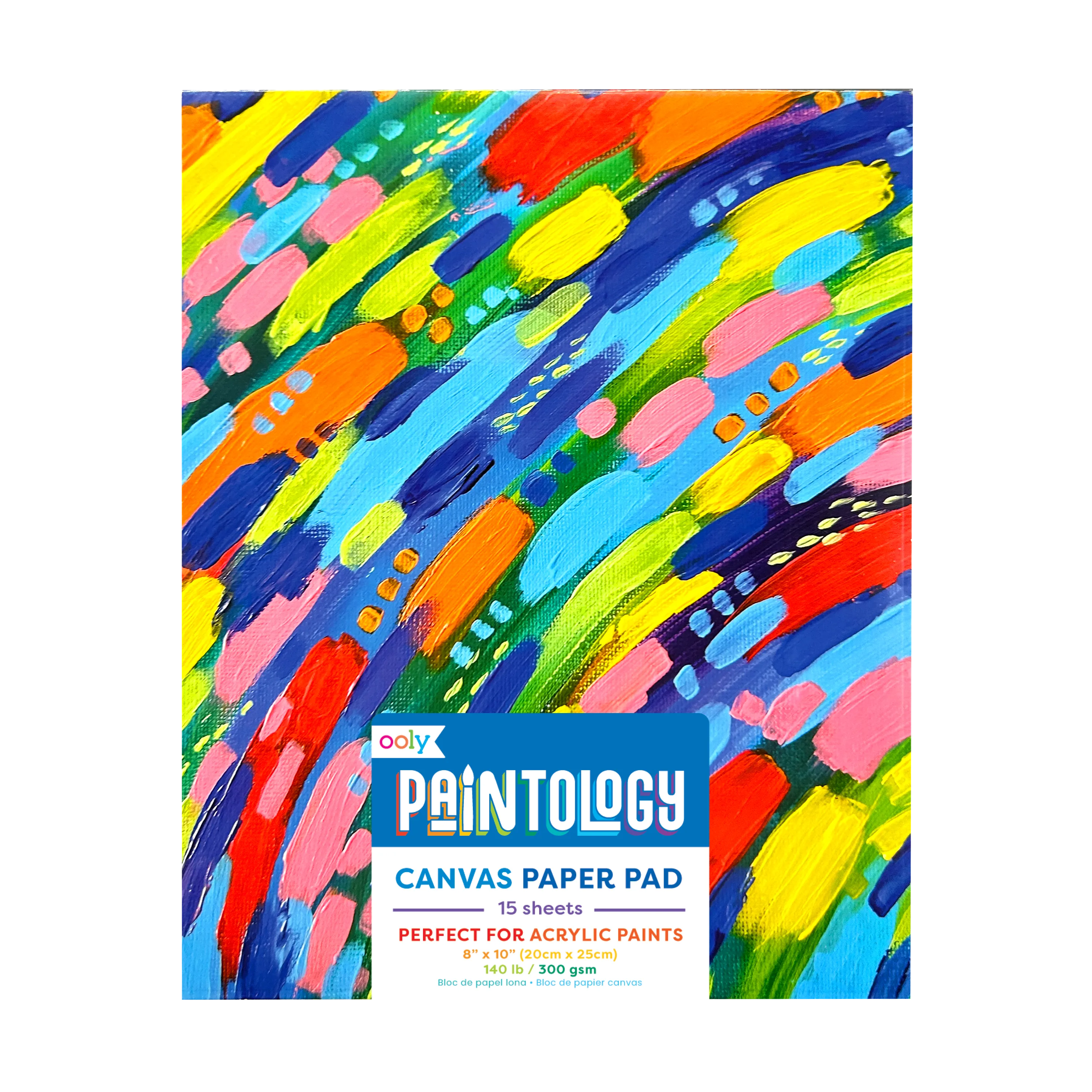 Front of OOLY Paintology Canvas Paper Pad