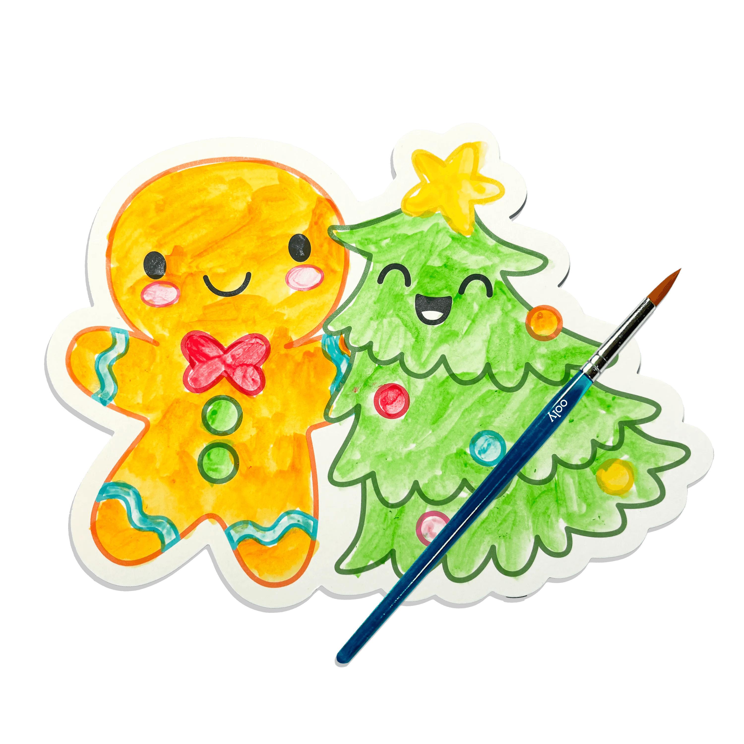 Playful Painters: Easy Watercolor Painting Kit - Merry & Bright