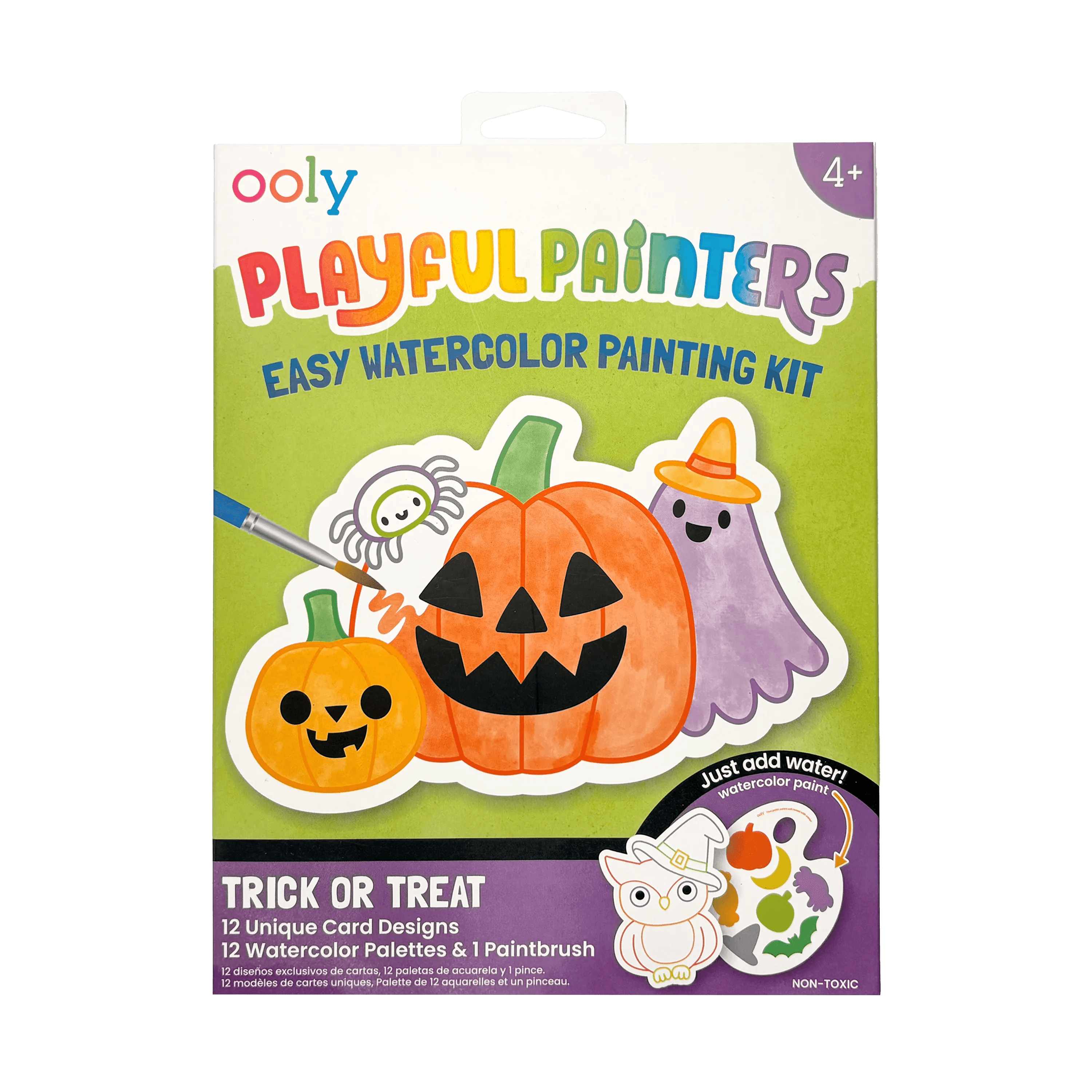 Playful Painters: Easy Watercolor Painting Kit - Trick or Treat