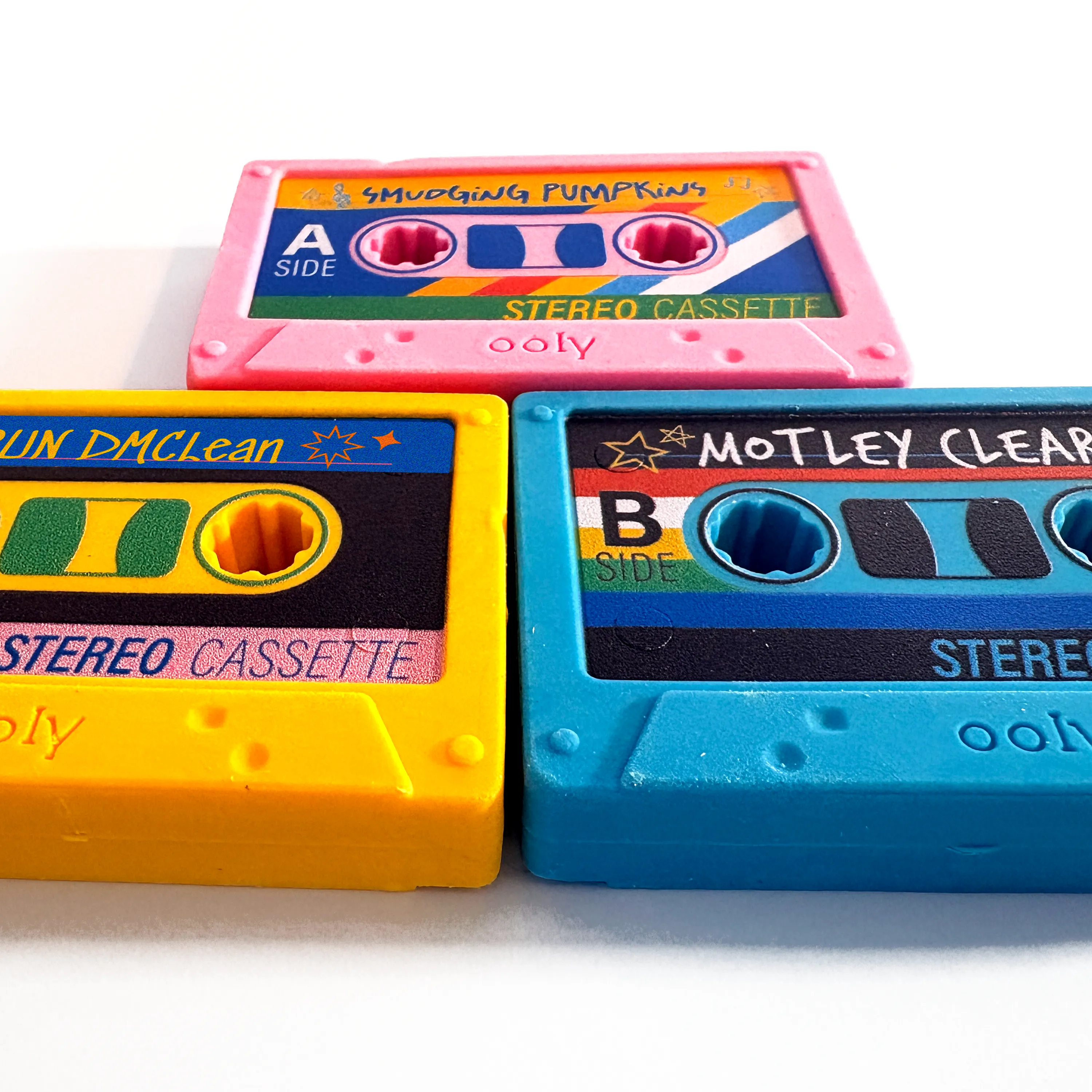 Rewind Cassette Erasers – Set of 3