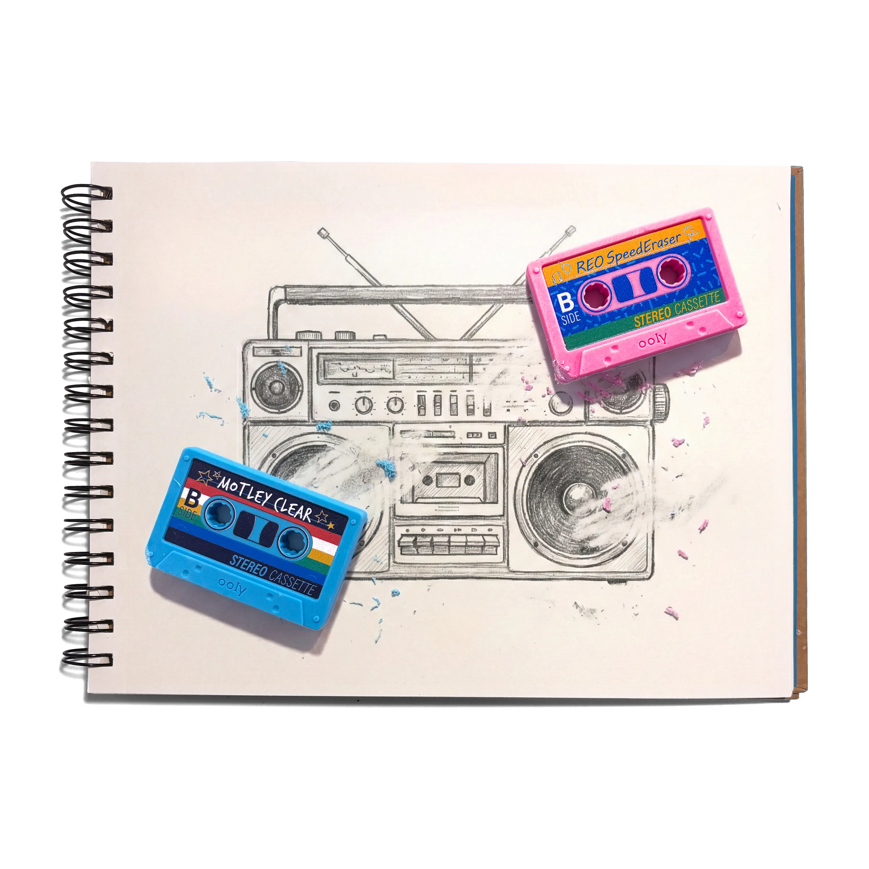 Rewind Cassette Erasers – Set of 3