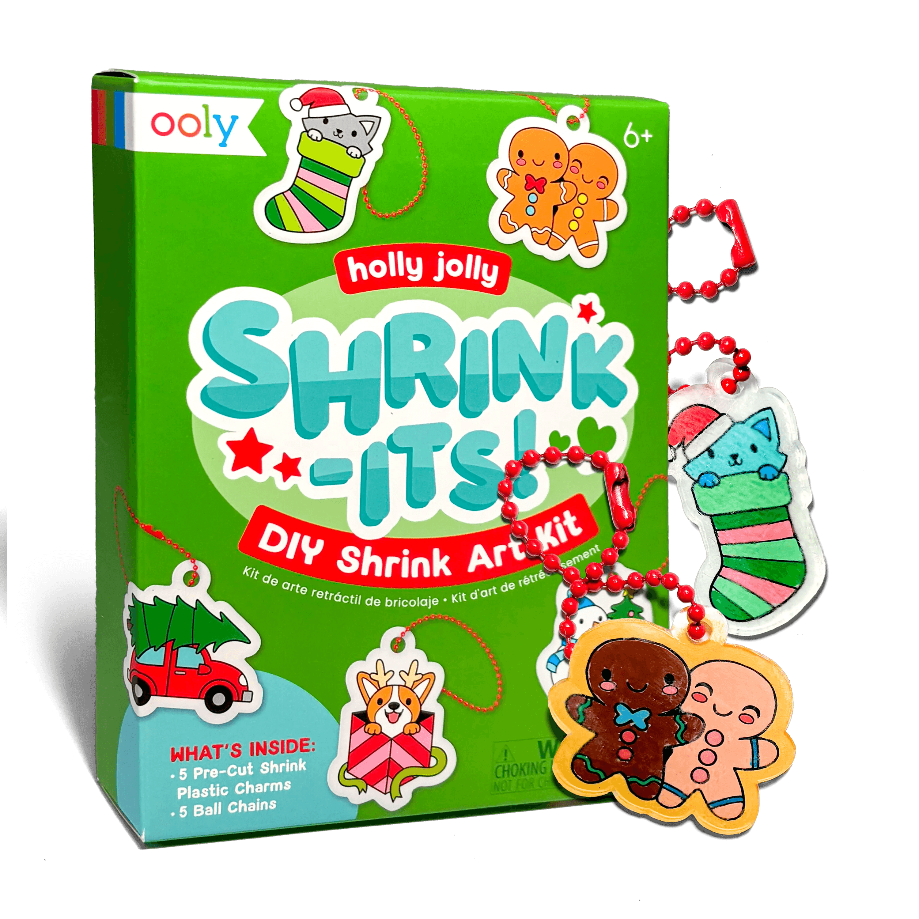 Mini Shrink-Its!: D.I.Y. Shrink Art Kit - Holly Jolly