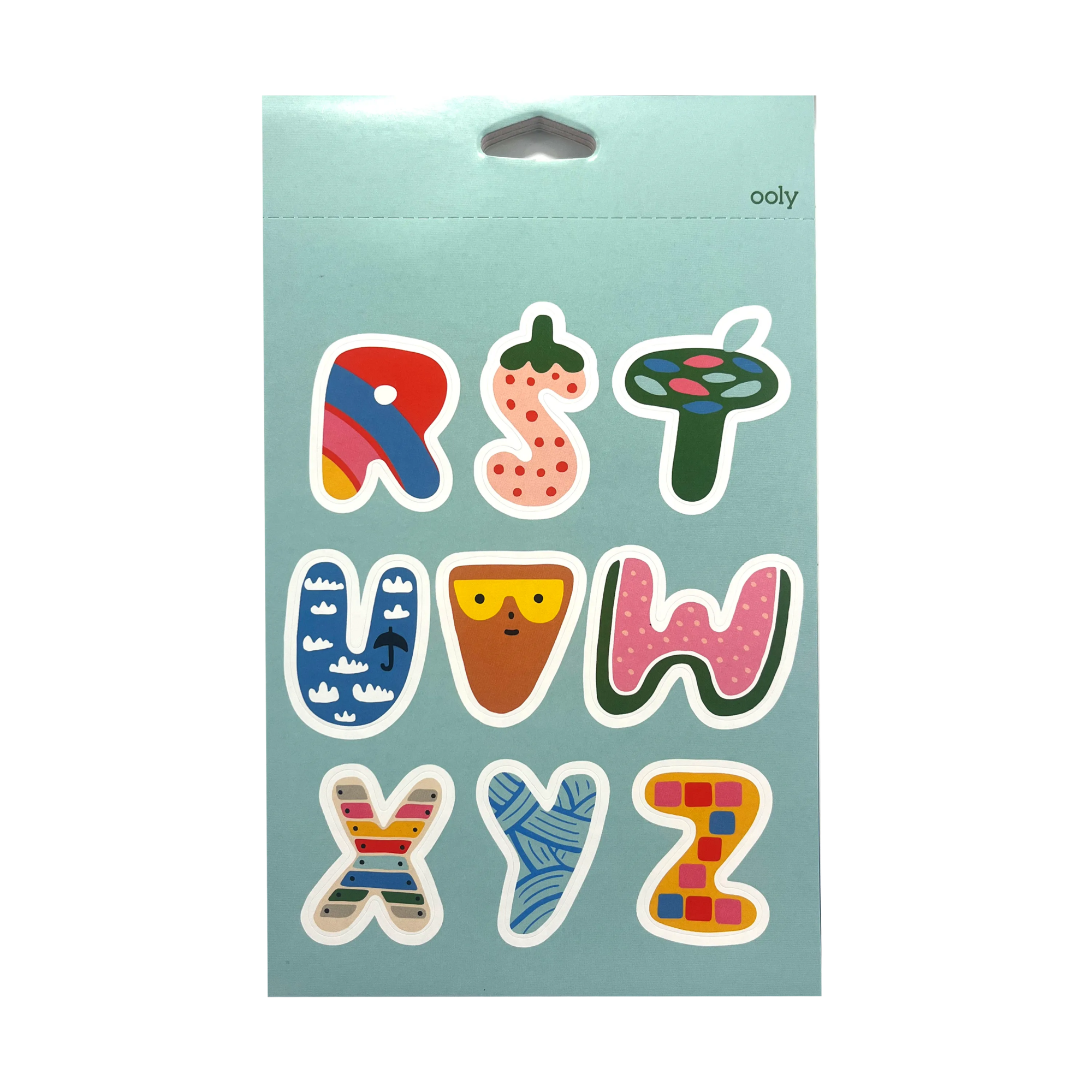 OOLY Stickiville x Suzy Ultman A Whole Lotta Stickers Sticker Book Alpha-Fun Sheet 2