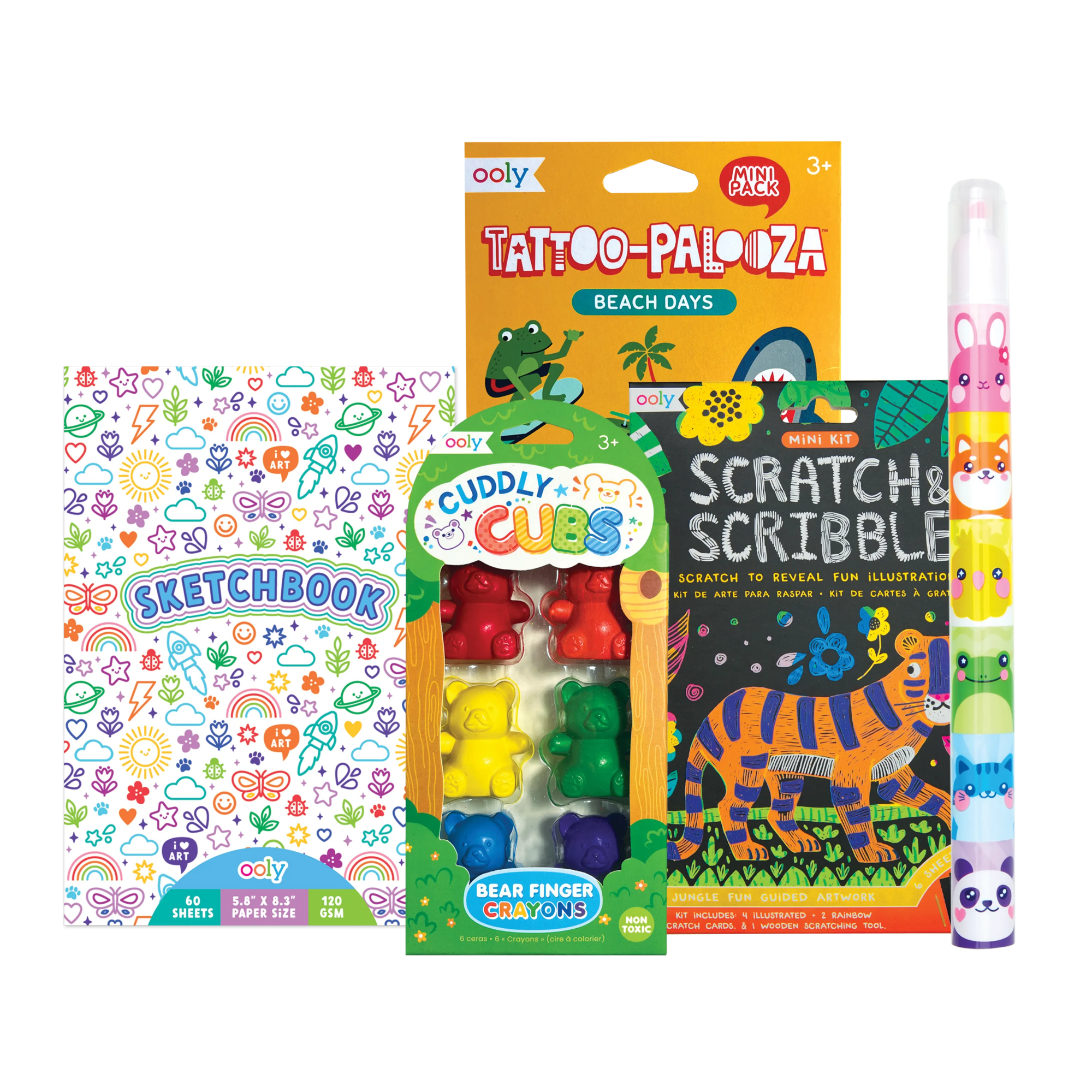 World of Doodles Happy Pack Gift Set out of gift packaging