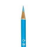 Close up of blue colored pencil from OOLY Yummy Yummy Fruit Scented Colored Pencils set