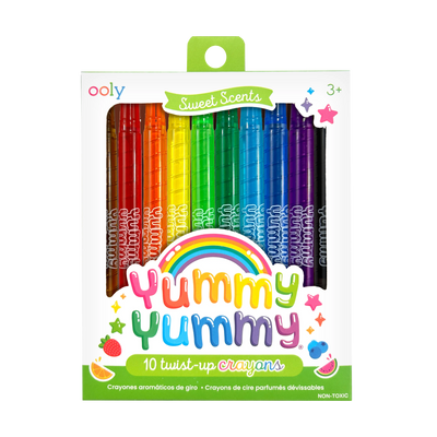 Yummy Yummy Scented Twist-Up Crayons - Set of 10