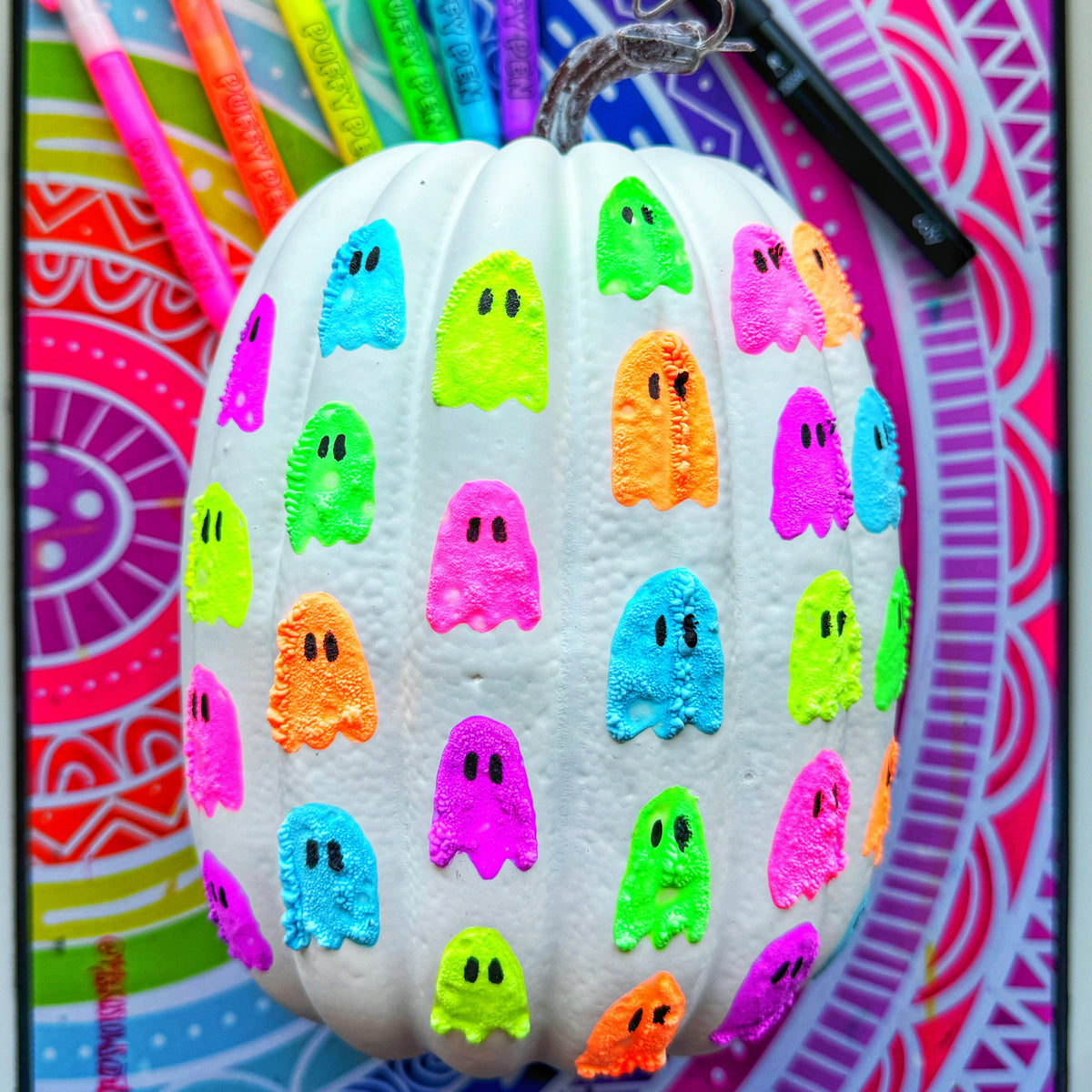 Magic Puffy Pens - Neon - Set of 6