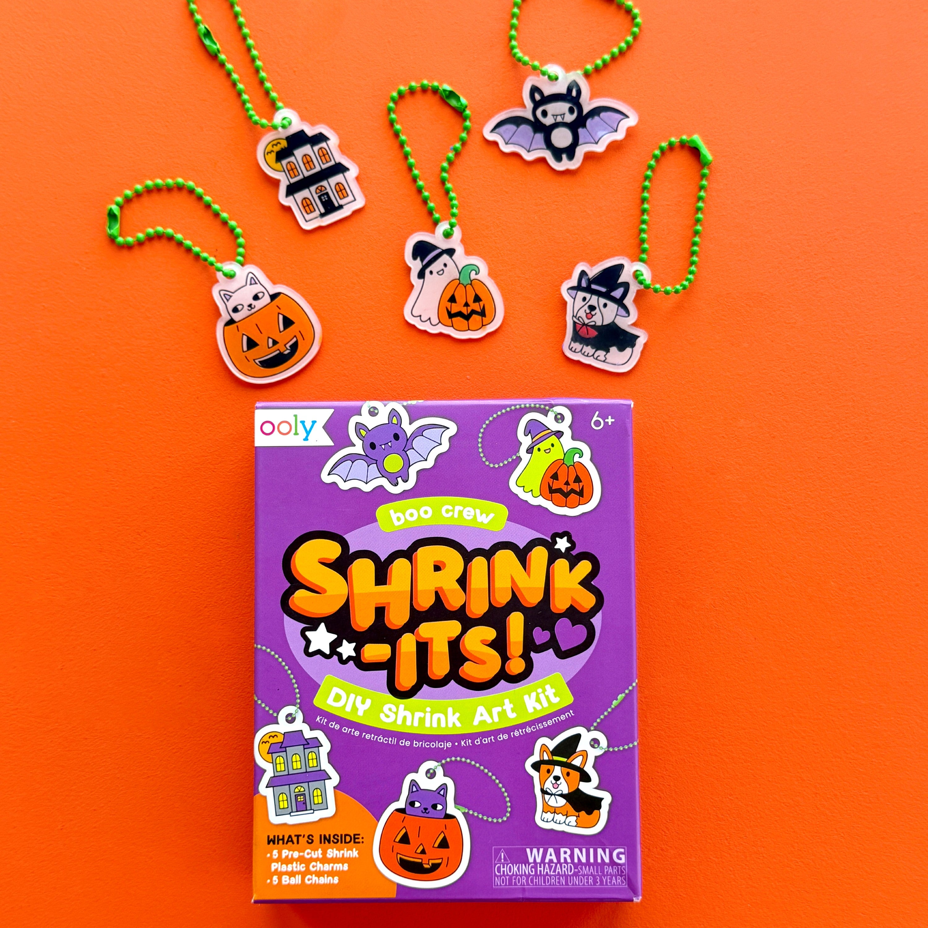 Shrink-Its! Mini DIY Shrink Art Kit - Boo Crew - 5 Charms