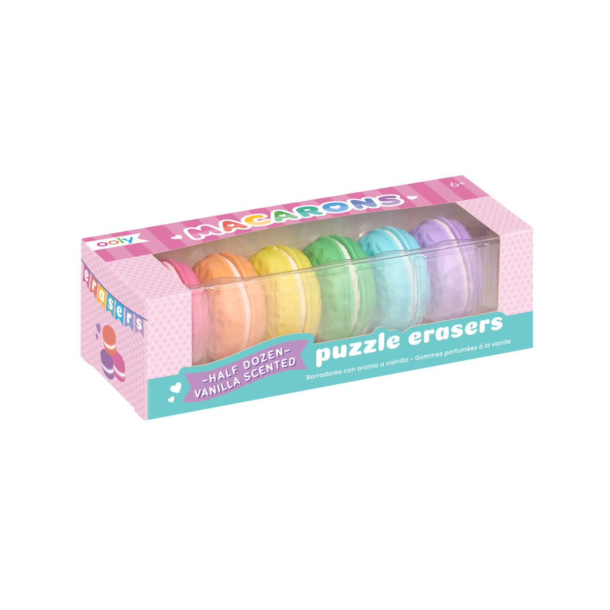 Package for Macarons Scented Erasers