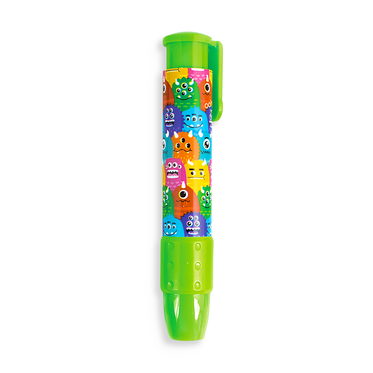 Green Monster ClickIt pencil eraser