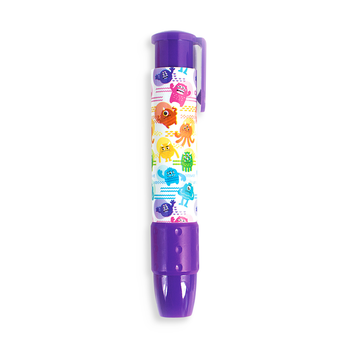 Purple Monster ClickIt pencil eraser