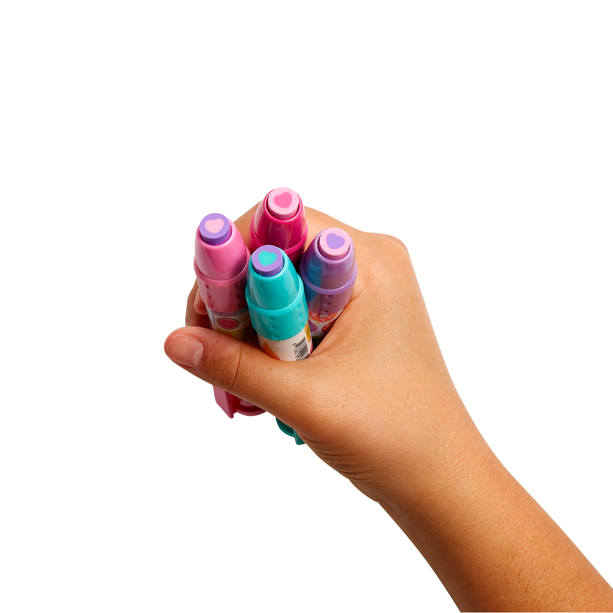 OOLY Sugar Joy Click it erasers in hand