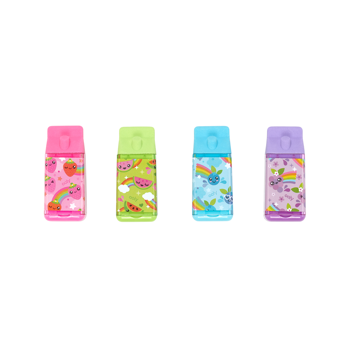 OOLY  Lil' Juicy Box Scented Erasers + Sharpener
