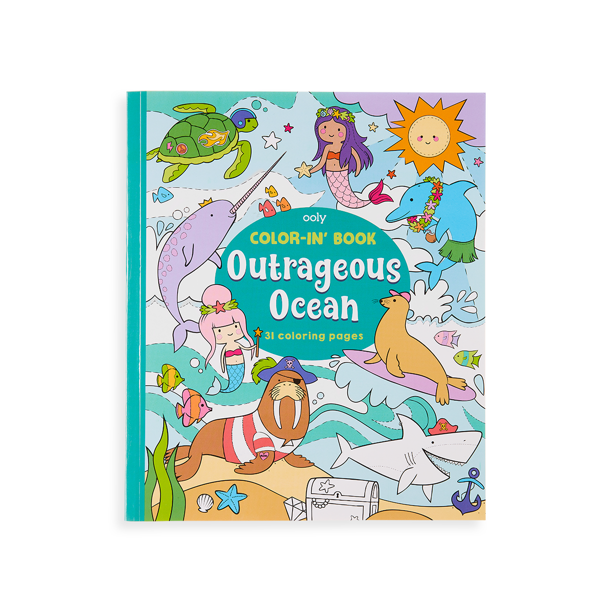 Outrageous Ocean Coloring Book front cover