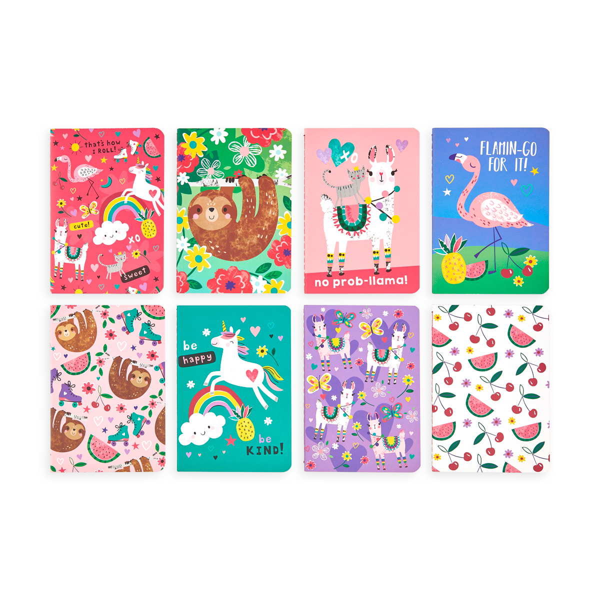 OOLY Funtastic Friends Pocket Pal Journals - Set of 8
