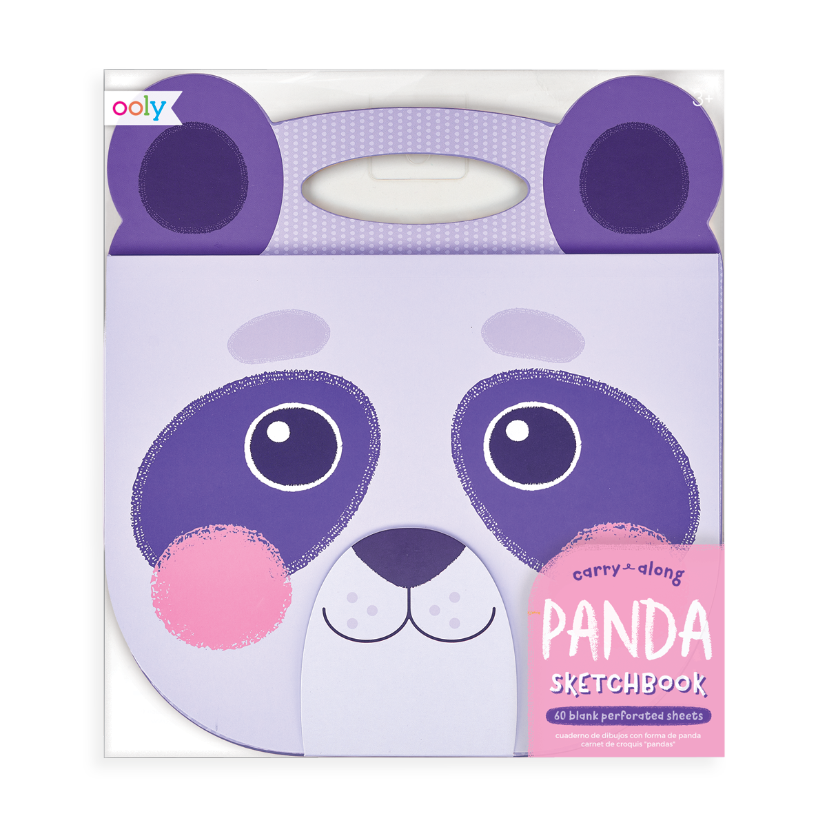 Panda sketchbook inside of packaging