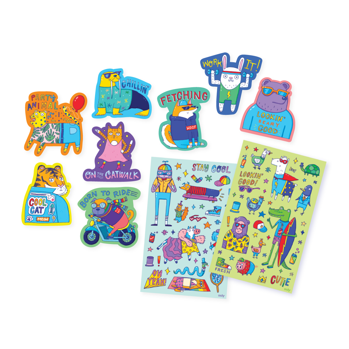 Dressed to Impress Scented Stickers splayed out of package
